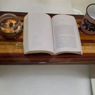 Handcrafted Wooden Bathtub Caddy